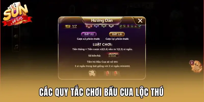 Các quy tắc chơi bầu cua lộc thú