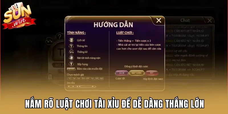Nắm rõ luật chơi tài xỉu để dễ dàng thắng lớn